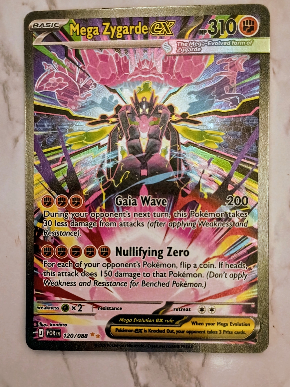 Pokémon Mega Zygarde ex Trading Card 120/088